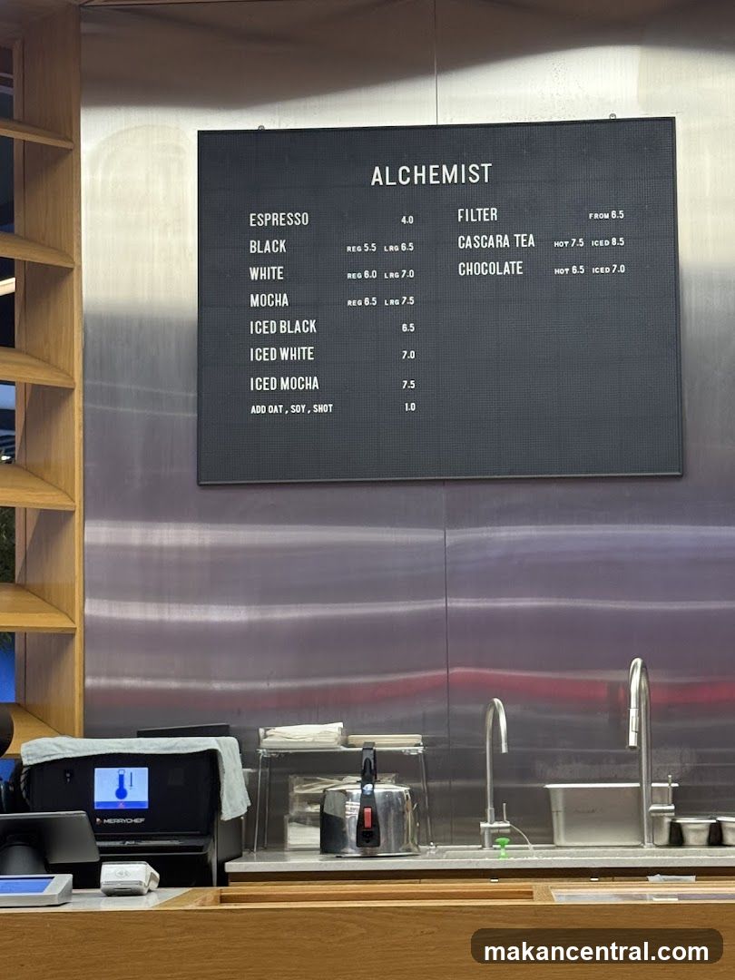 Alchemist Menu Board