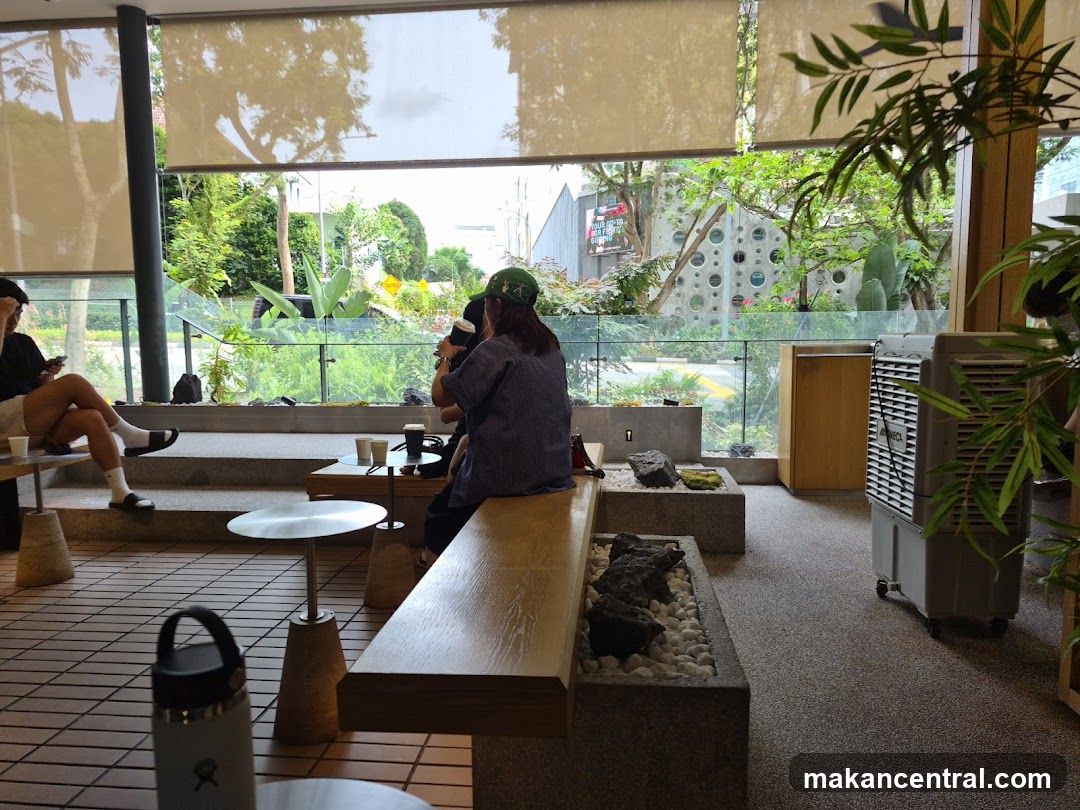 Interior of a café or lounge space
