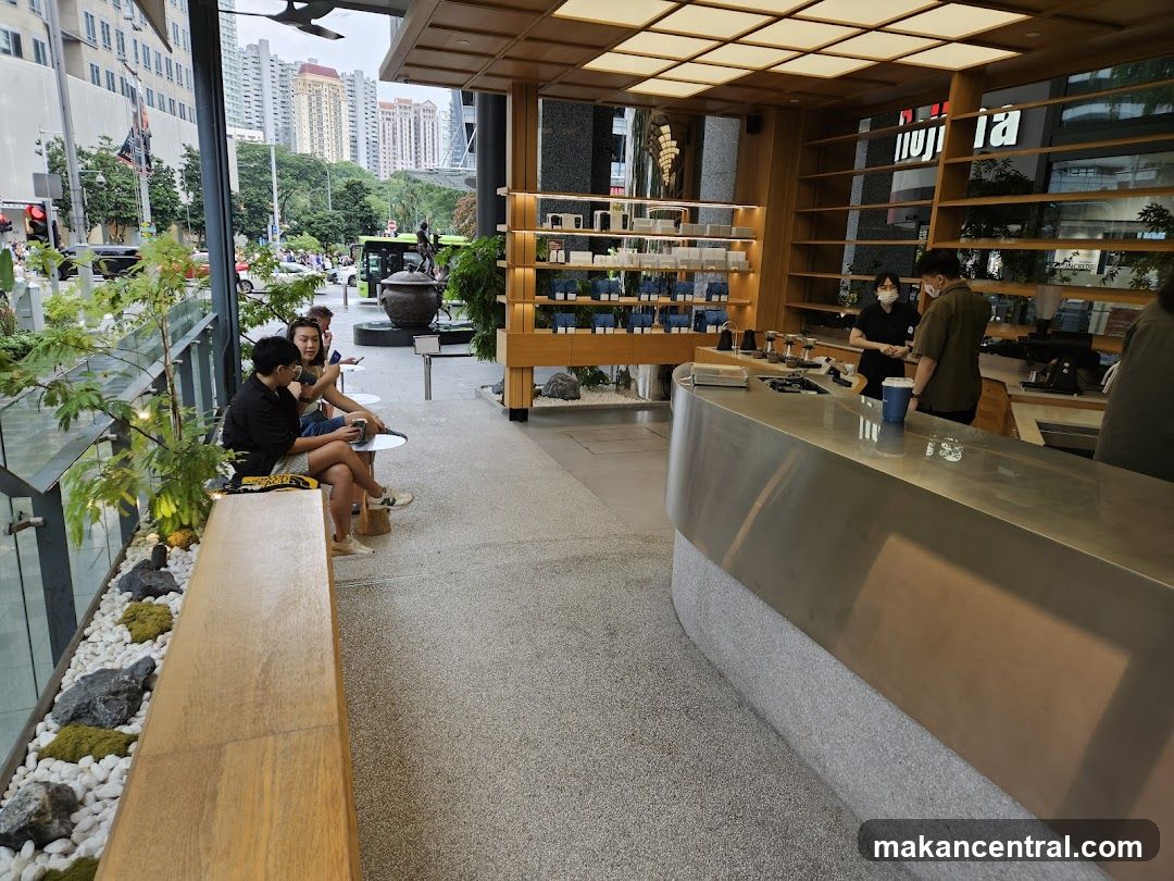Interior of a modern café