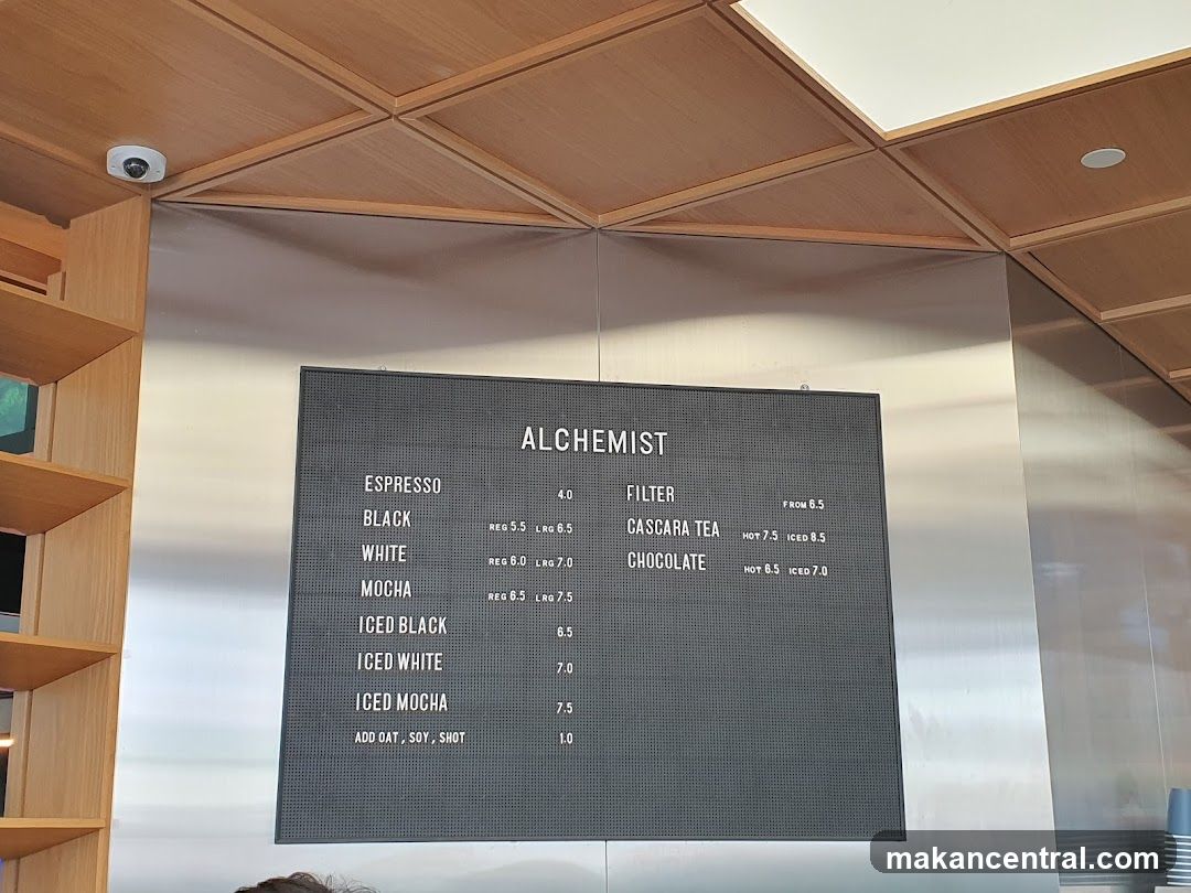 Alchemist Menu Board