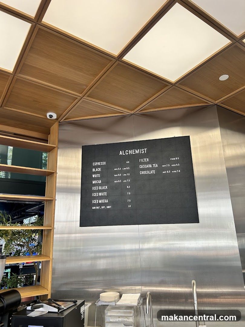Alchemist Menu Board