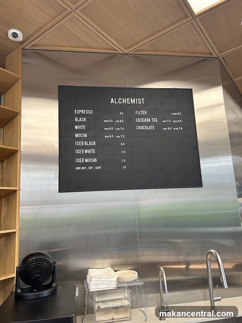 Alchemist Menu Board