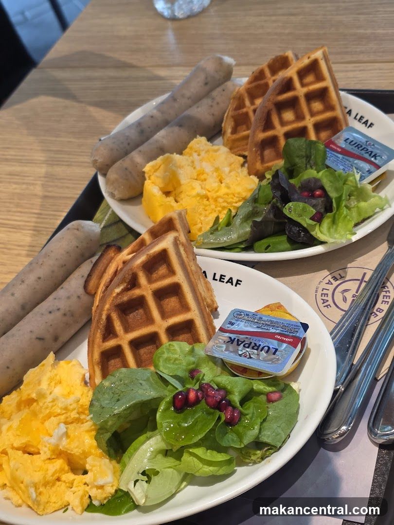Tea Leaf Breakfast Plates