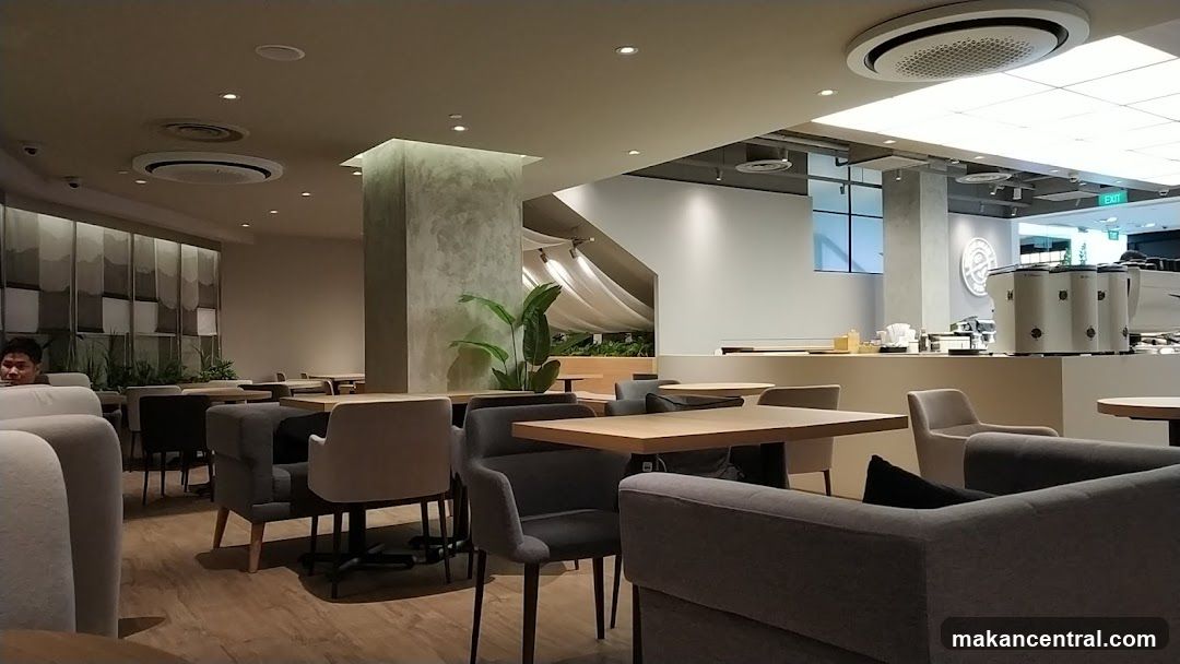 Interior of a modern café or lounge