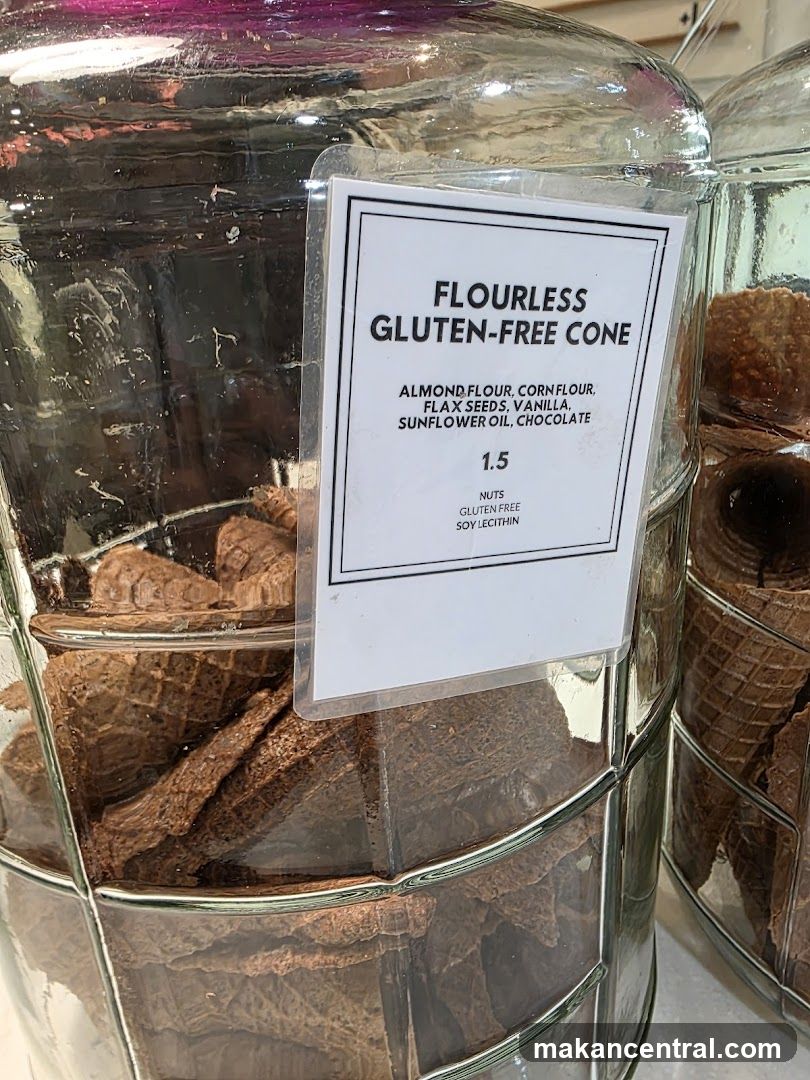 Flourless Gluten-Free Cone Display