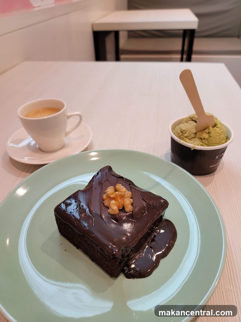 Table with Dessert and Beverage
