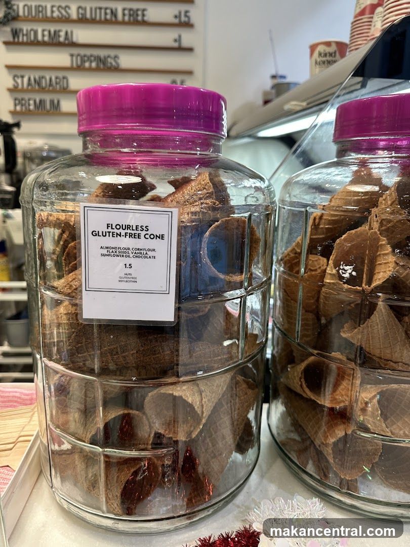 Flourless Gluten-Free Cone Display