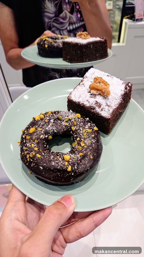 Dessert Display in Café Interior