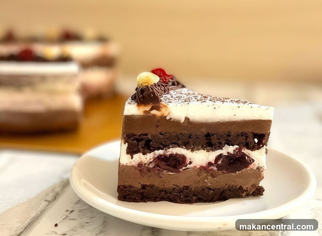 Chocolate Layer Cake Slice