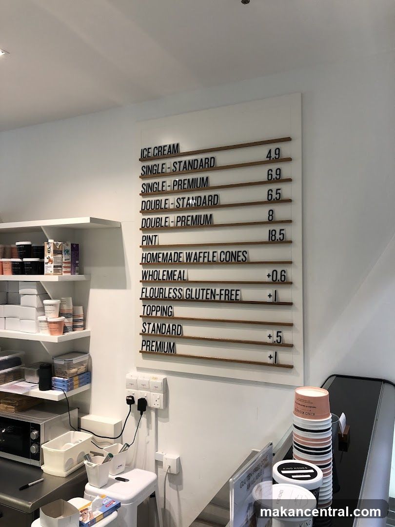 Ice Cream Menu Board