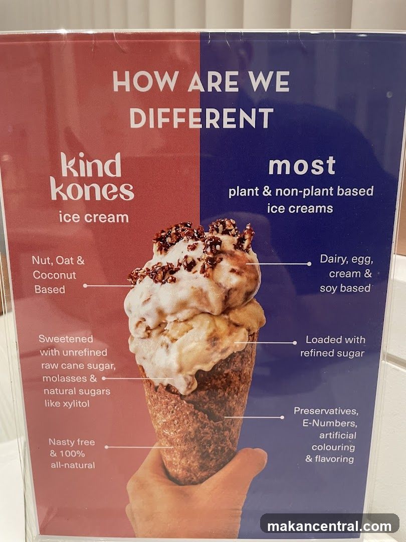 Kind Kones Ice Cream Comparison Poster