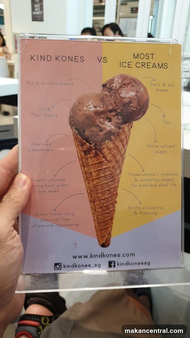 Kind Kones Ice Cream Comparison Poster