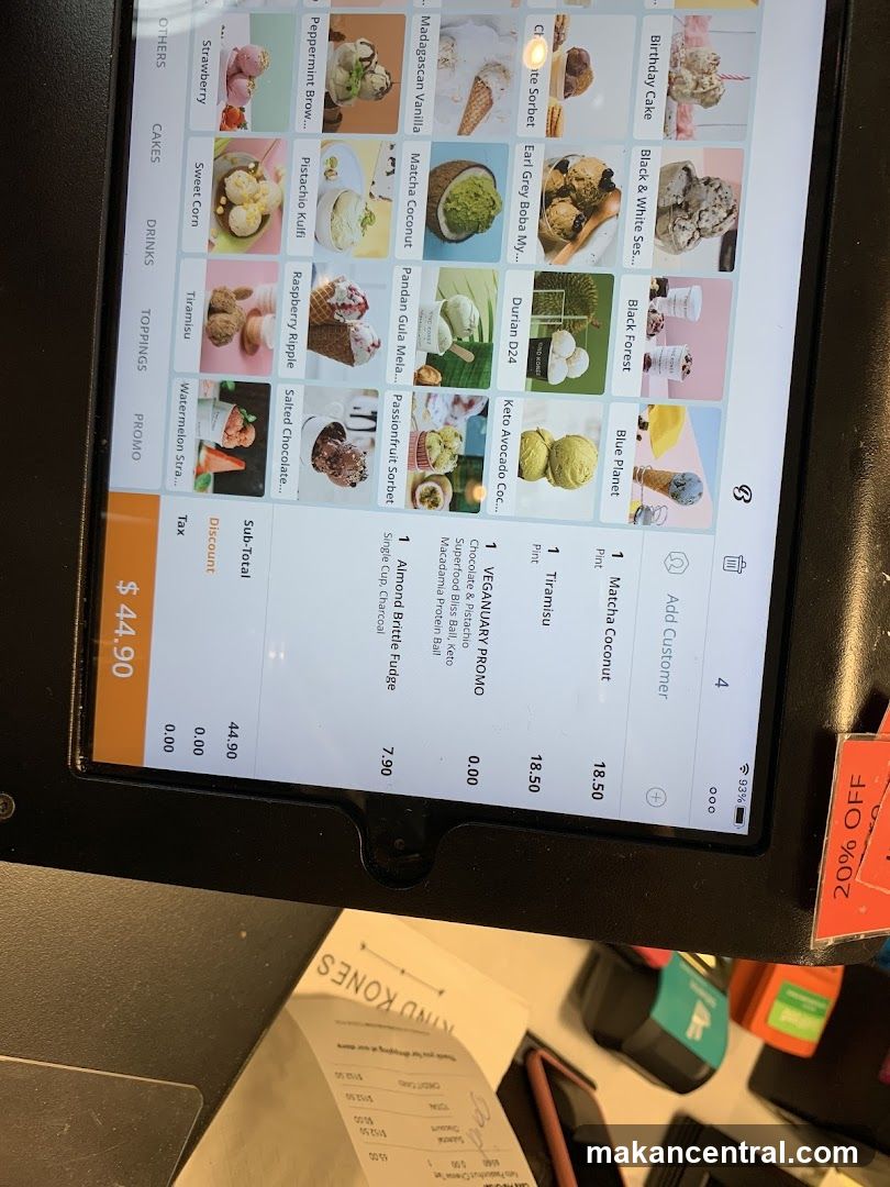 Ice Cream Shop Menu Display