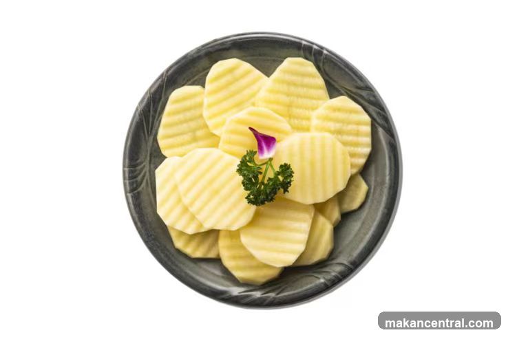 Potato Slices in Bowl