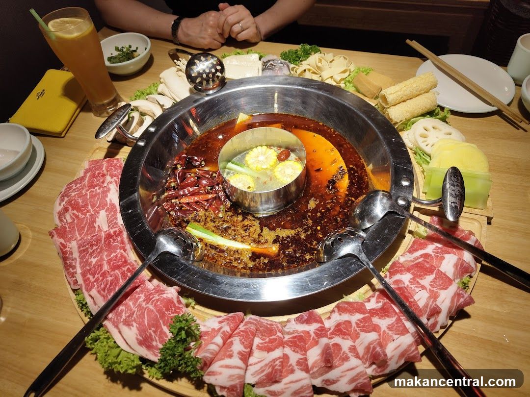 Hot Pot Dining Setup
