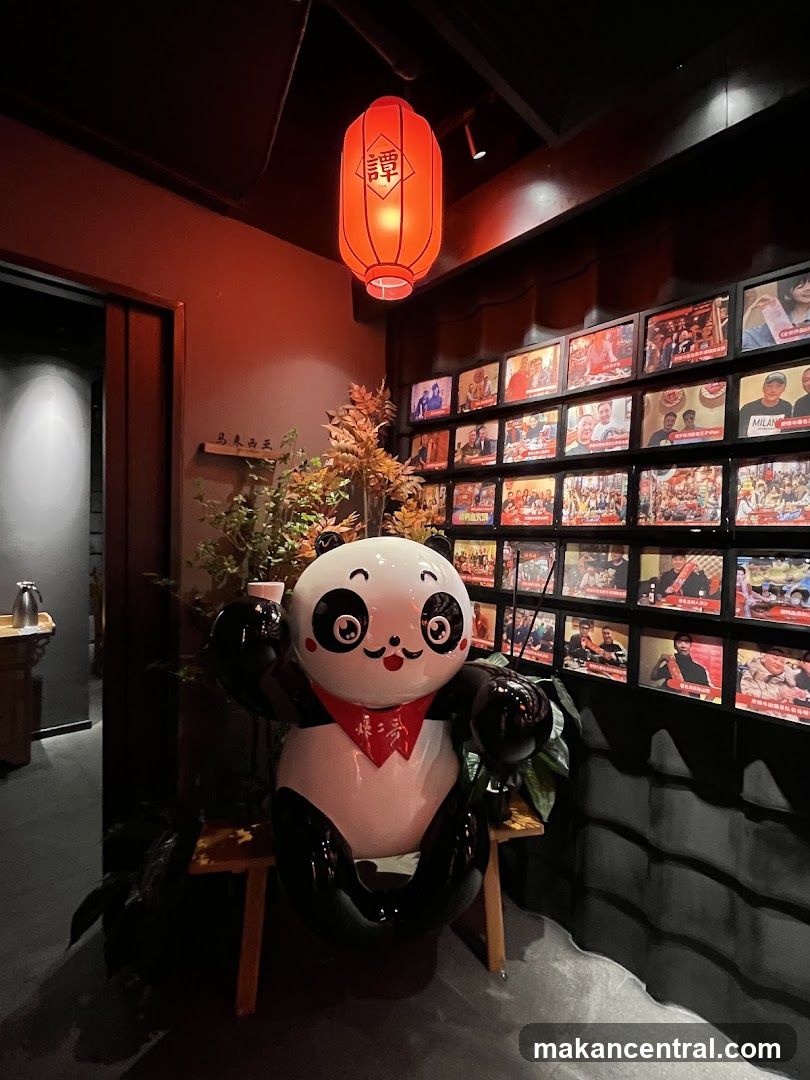 Interior Decor with Panda Statue