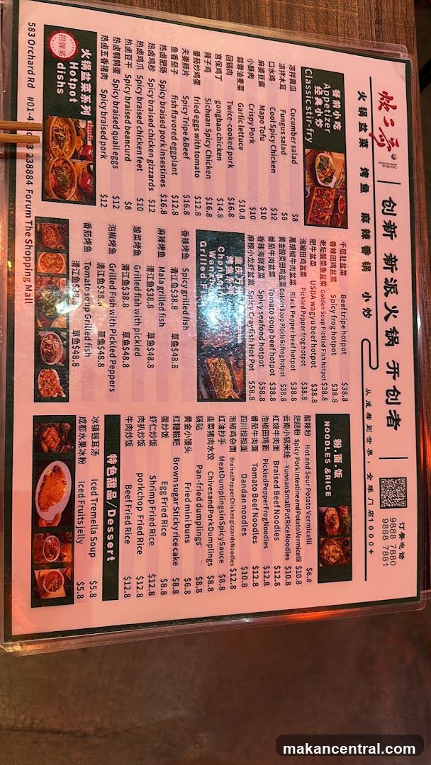 Hot Pot & Stir-Fry Menu