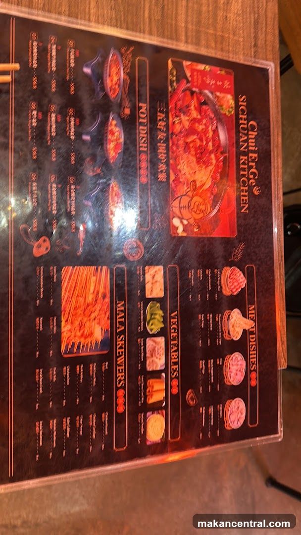 Chili Binge Sichuan Kitchen Menu
