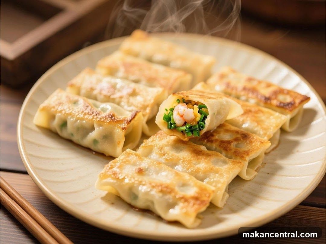 Steaming Pan-Fried Dumplings
