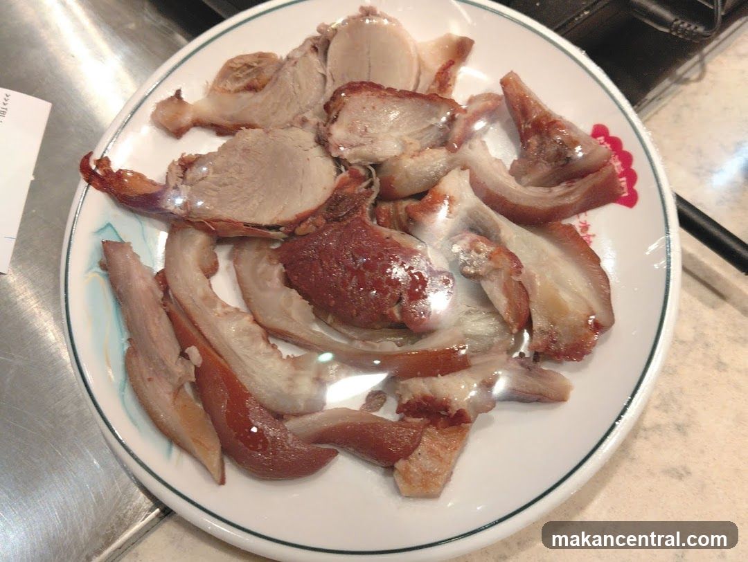 Plate of sliced meat