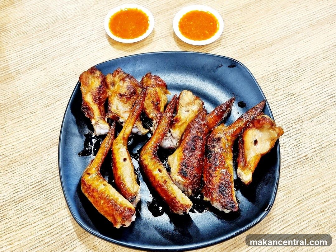Grilled Chicken Wings with Sauce