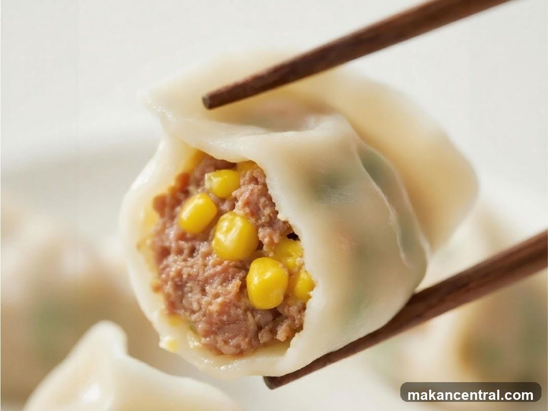Dumpling with Corn and Meat