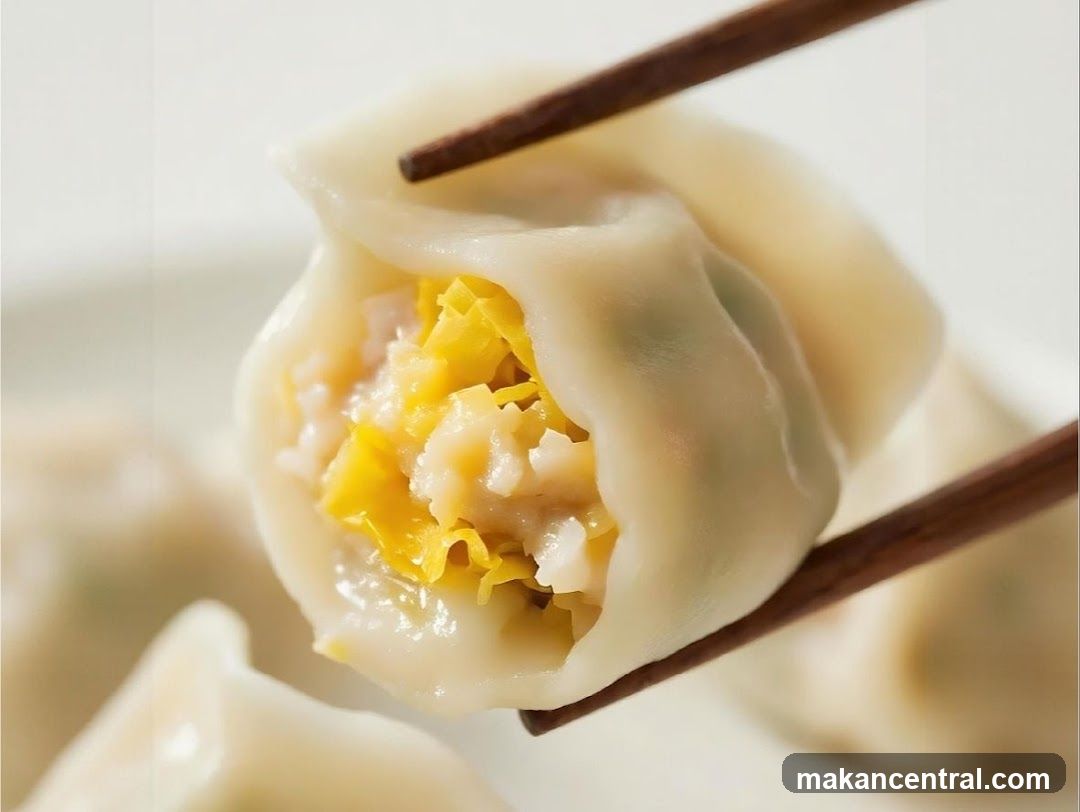 Dumpling with Chopsticks
