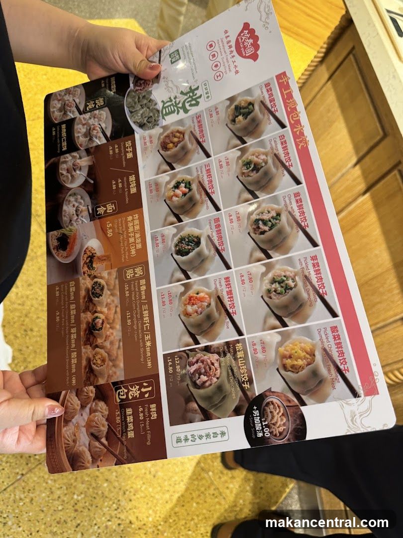 Dumpling Menu