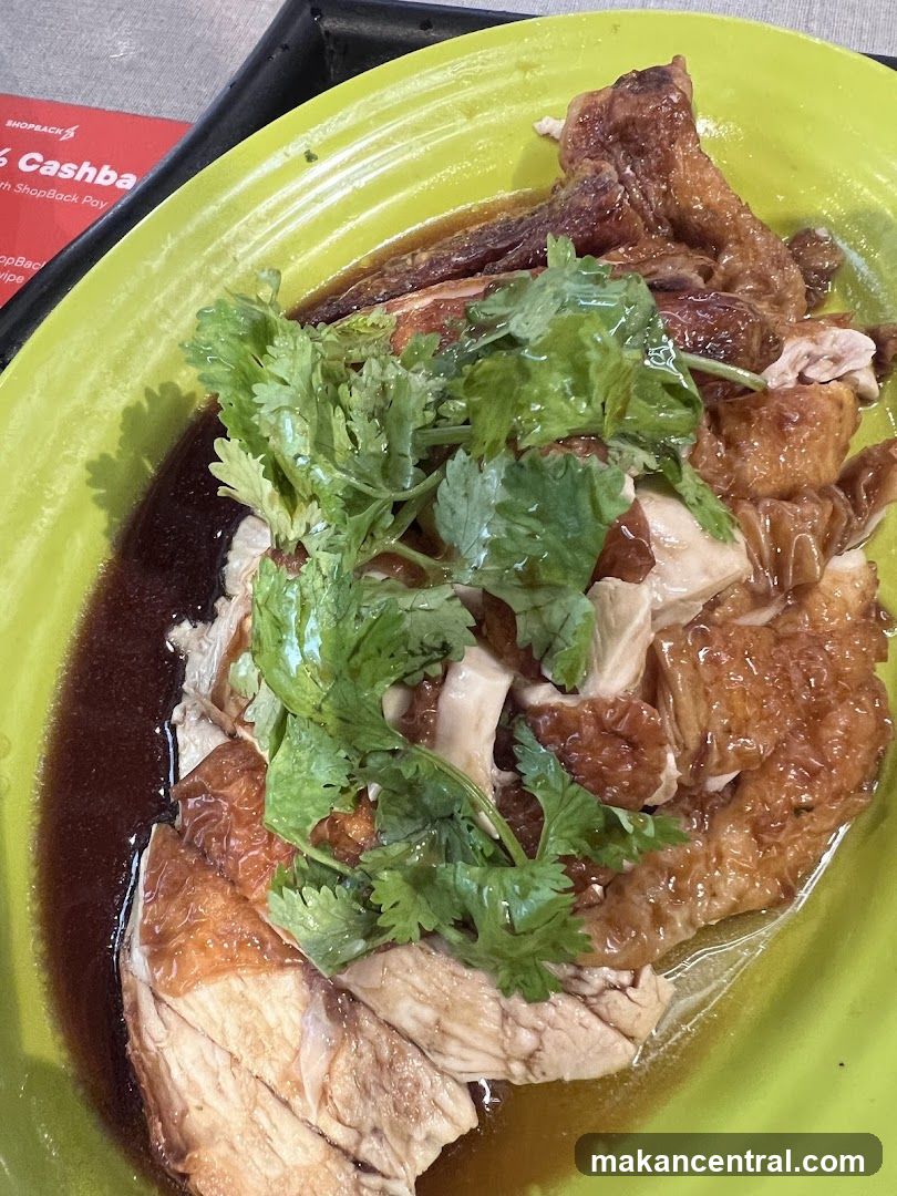 Food dish on green plate