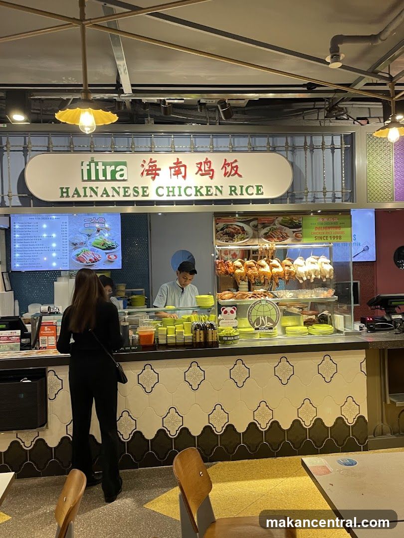 Hainanese Chicken Rice stall interior