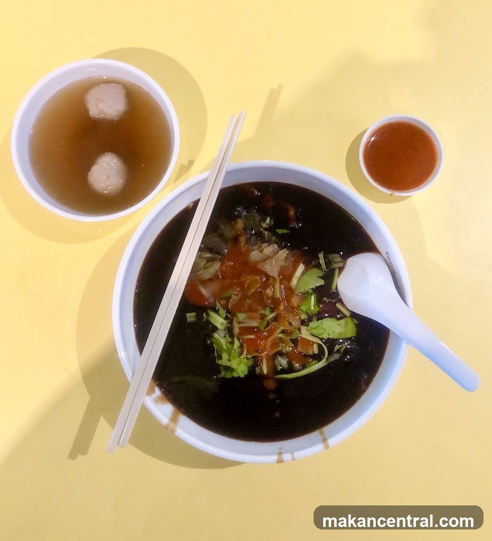 Food on yellow surface