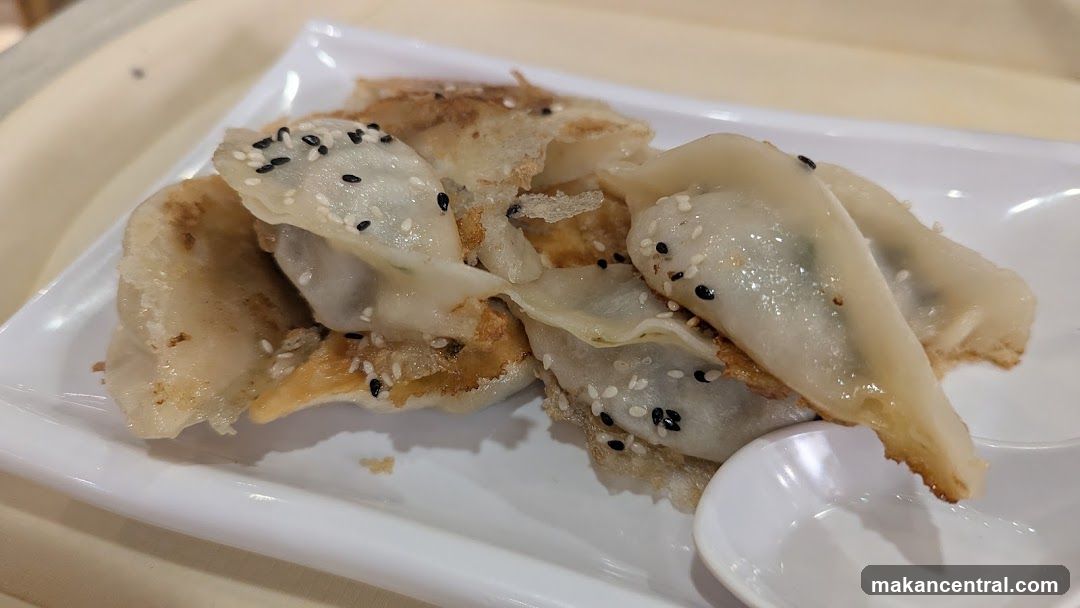 Pancake-like dumplings on a plate