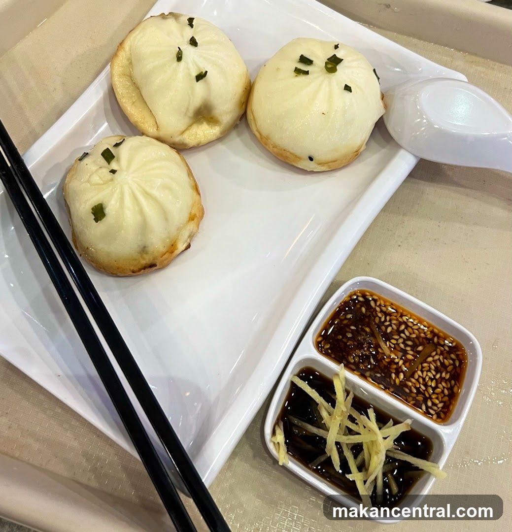 Dumplings with dipping sauces