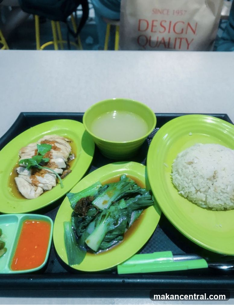 Food tray at dining area