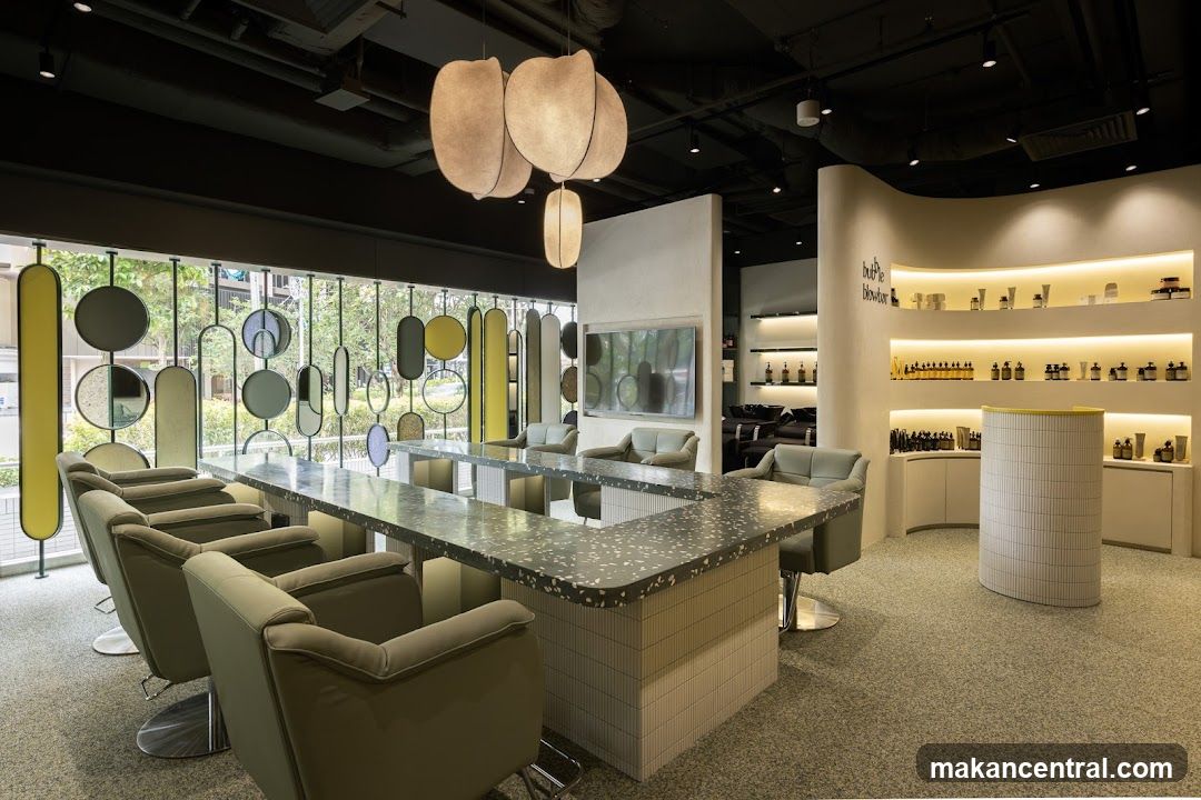 Interior of a modern salon or retail space