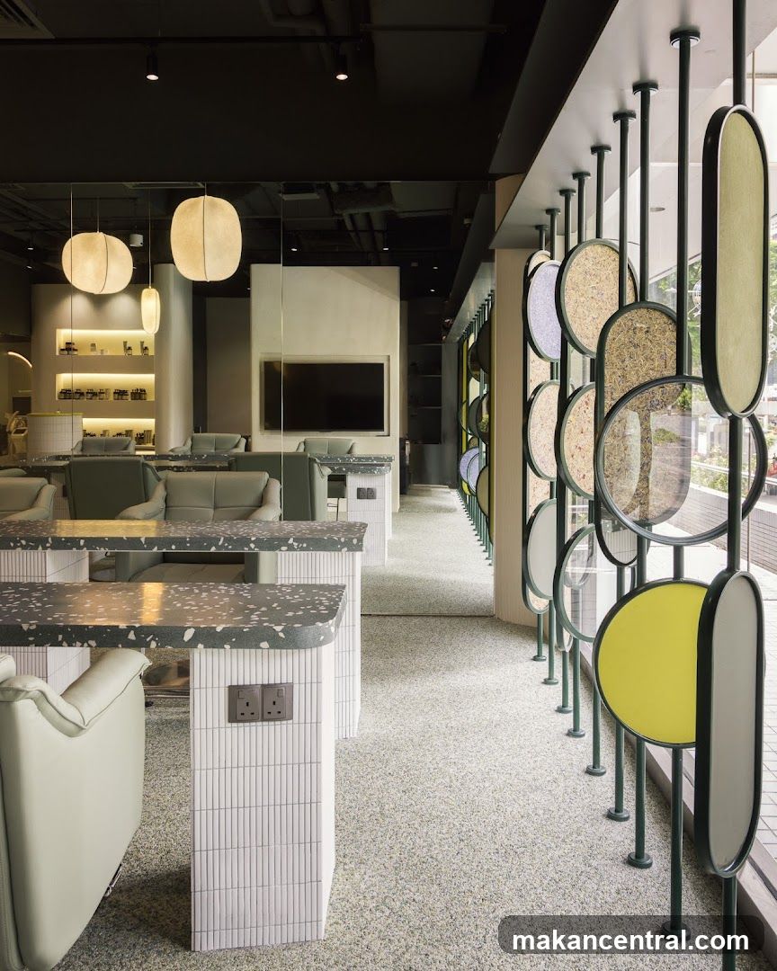 Interior of modern retail space
