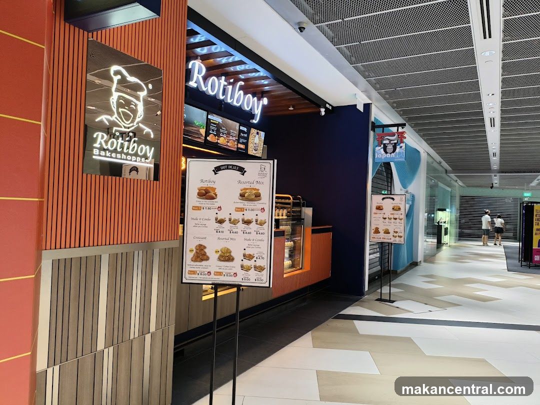 Rotiboy Bakeshop storefront interior view