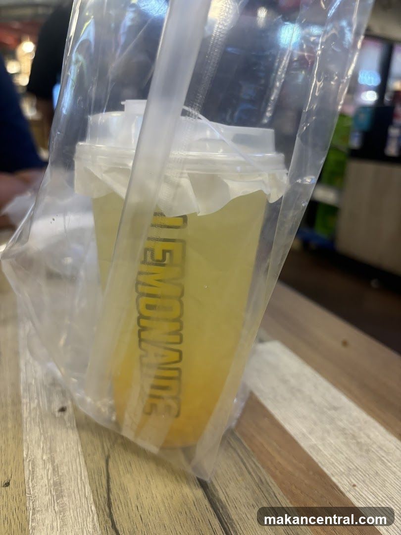 Lemonade Cup in Plastic Bag