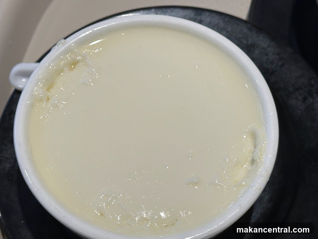Egg Custard in White Bowl