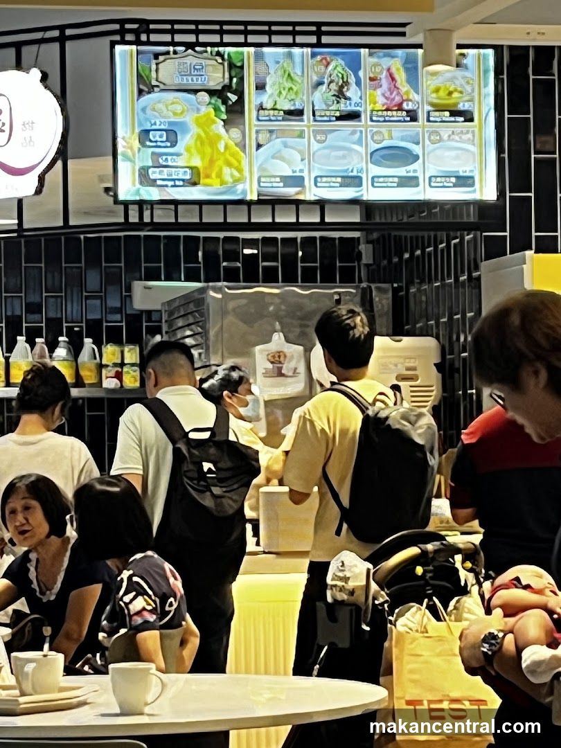 Interior of a food stall or café