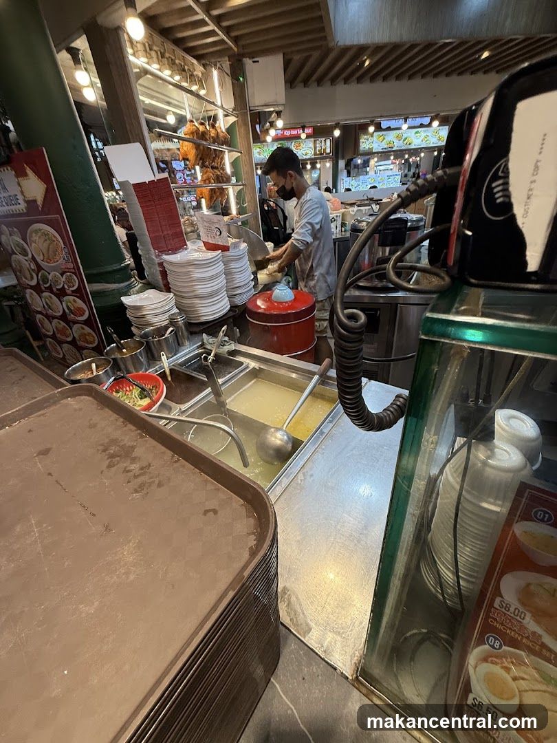Food stall interior