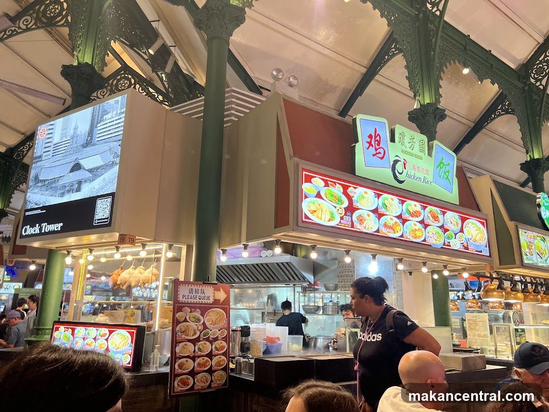 Food court interior with Chinese restaurant stall