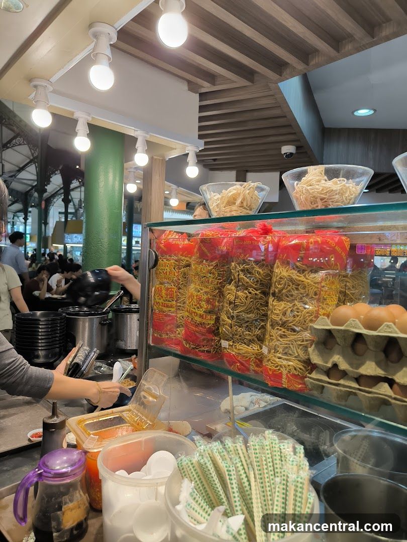 Food stall interior