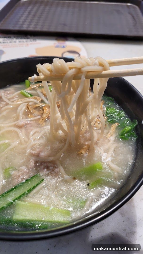 Noodle Soup Being Eaten