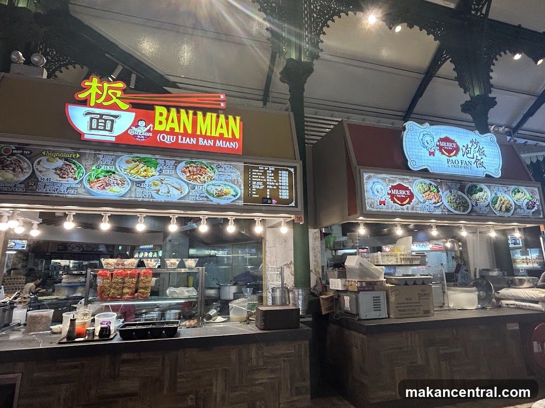Food stall interior at night market