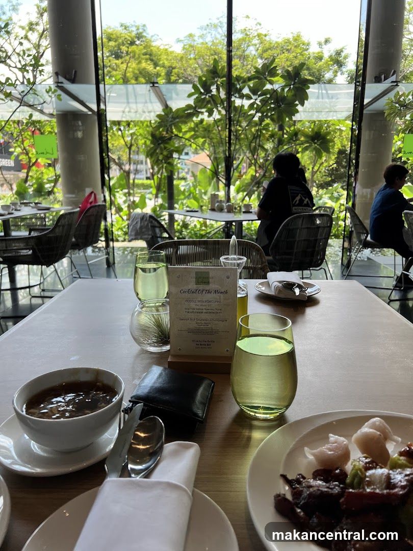 Restaurant Interior with View