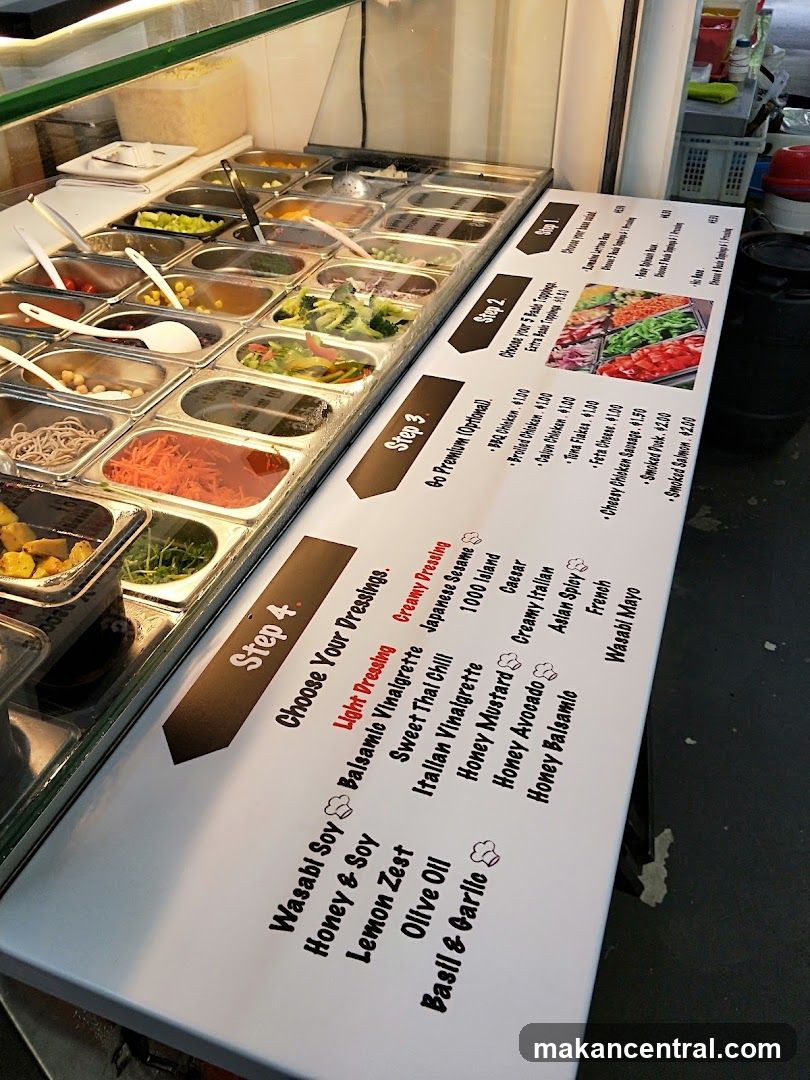 Salad bar station