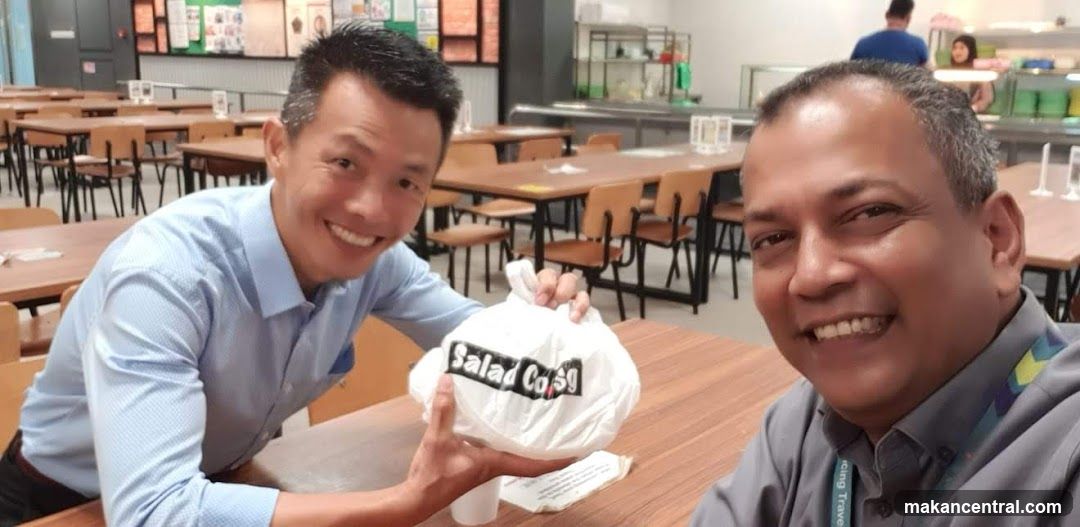 Two men at a food court