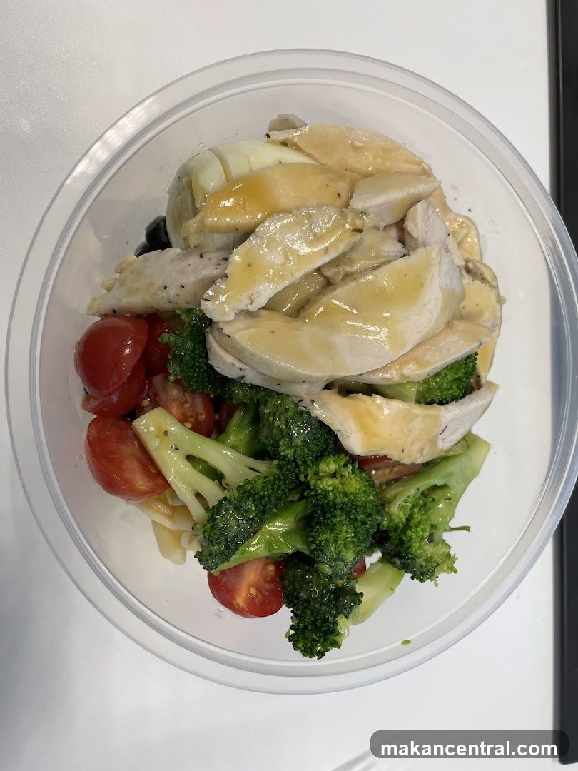 Salad in a container