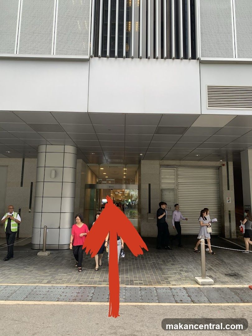 Building Entrance with Pedestrians